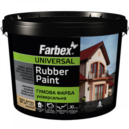 Farbex Резиновая Краска 6 кг (Черный)