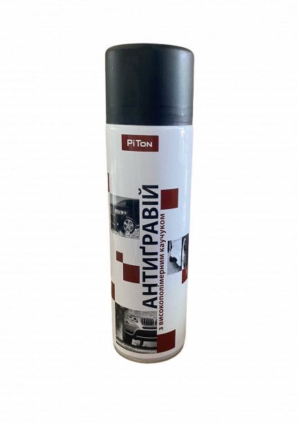 Краска Антигравий Черный Piton 500ml
