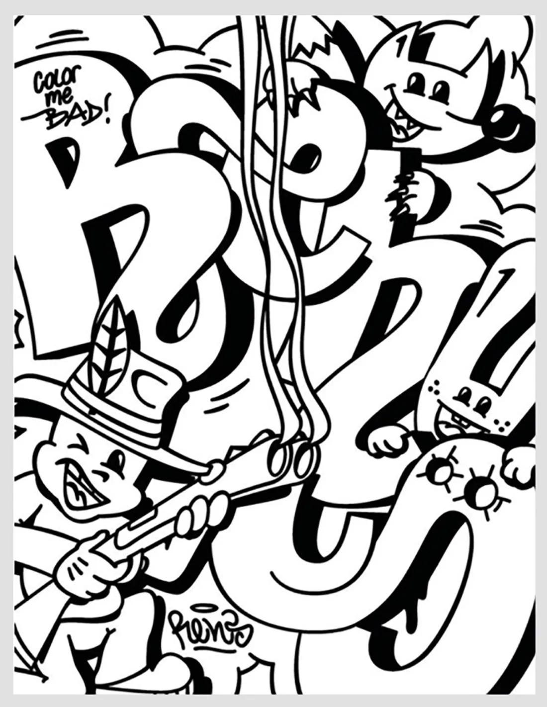 Книга Graffiti Coloring Book #3