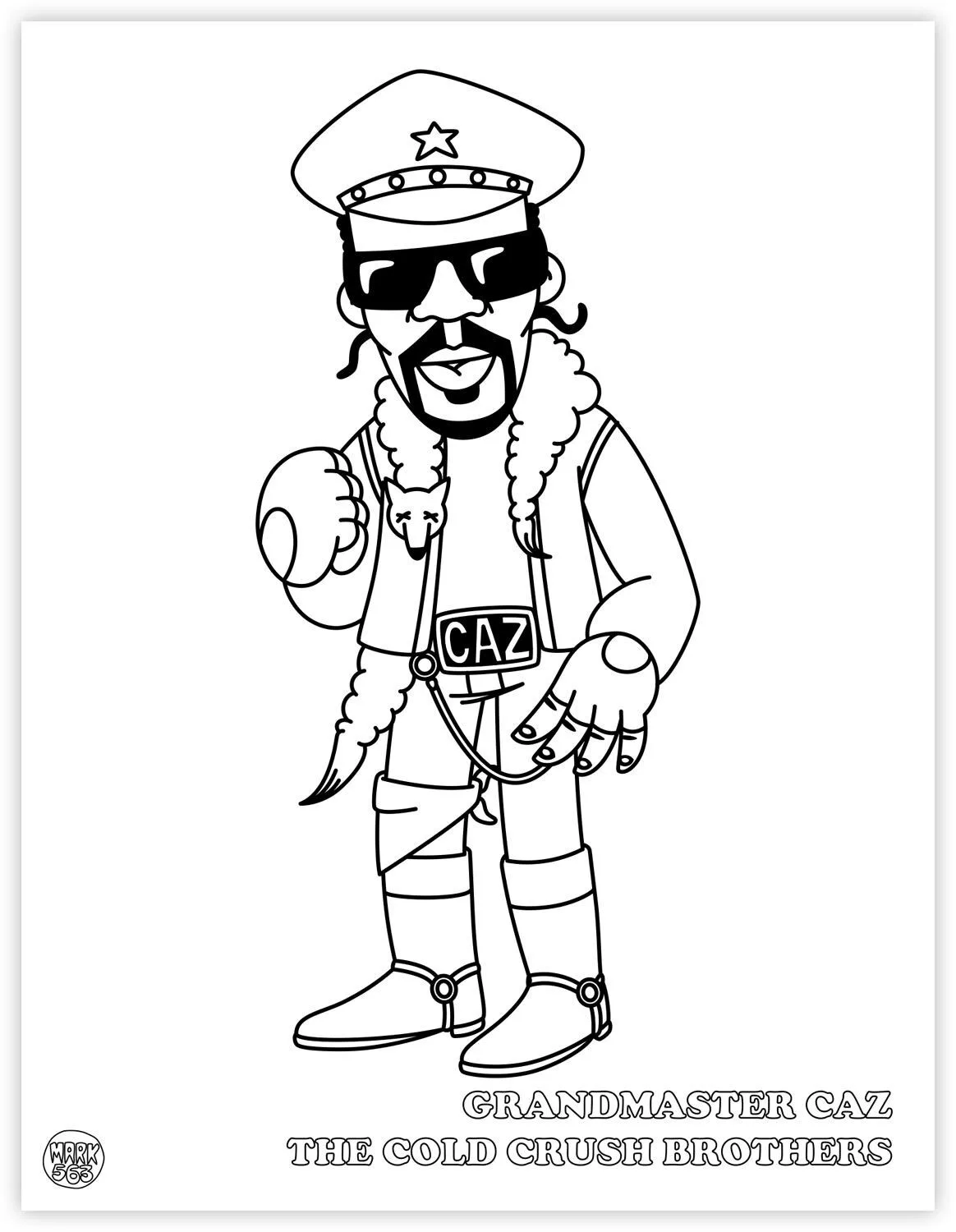 Журнал Hip Hop Coloring Book