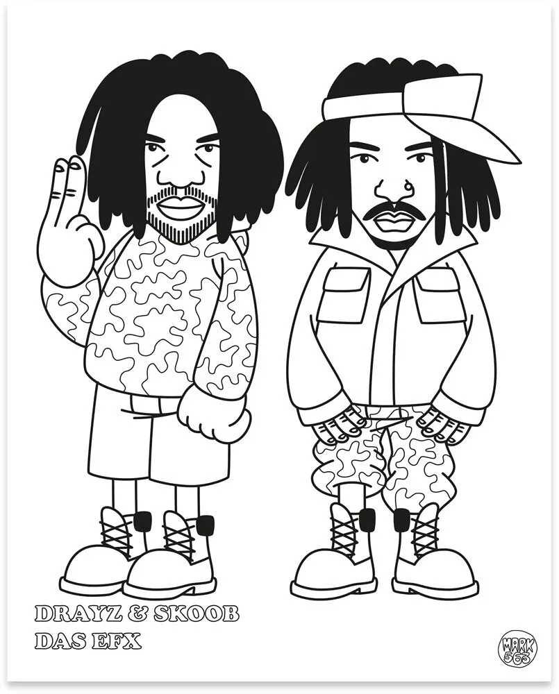 Журнал Hip Hop Coloring Book East Coast Edition