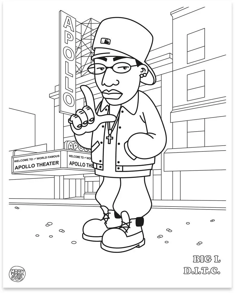 Журнал Hip Hop Coloring Book East Coast Edition