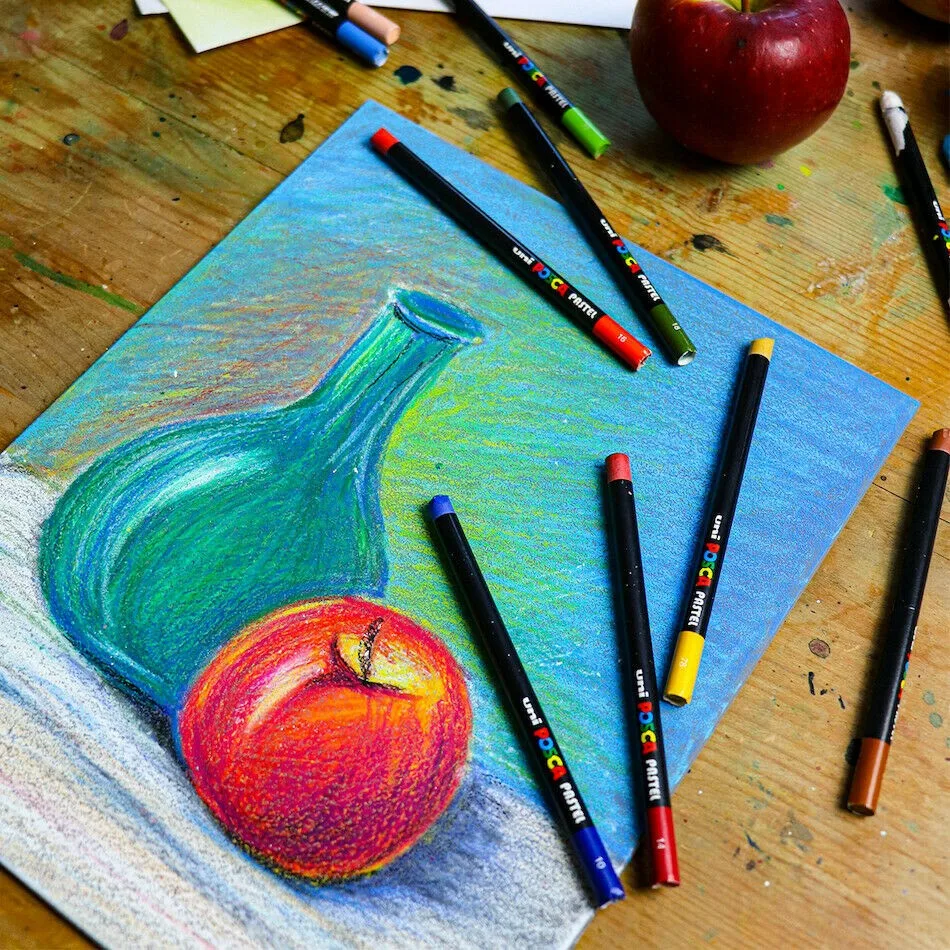 Пастель воскова POSCA PASTEL, 24 кольори — изображение 4