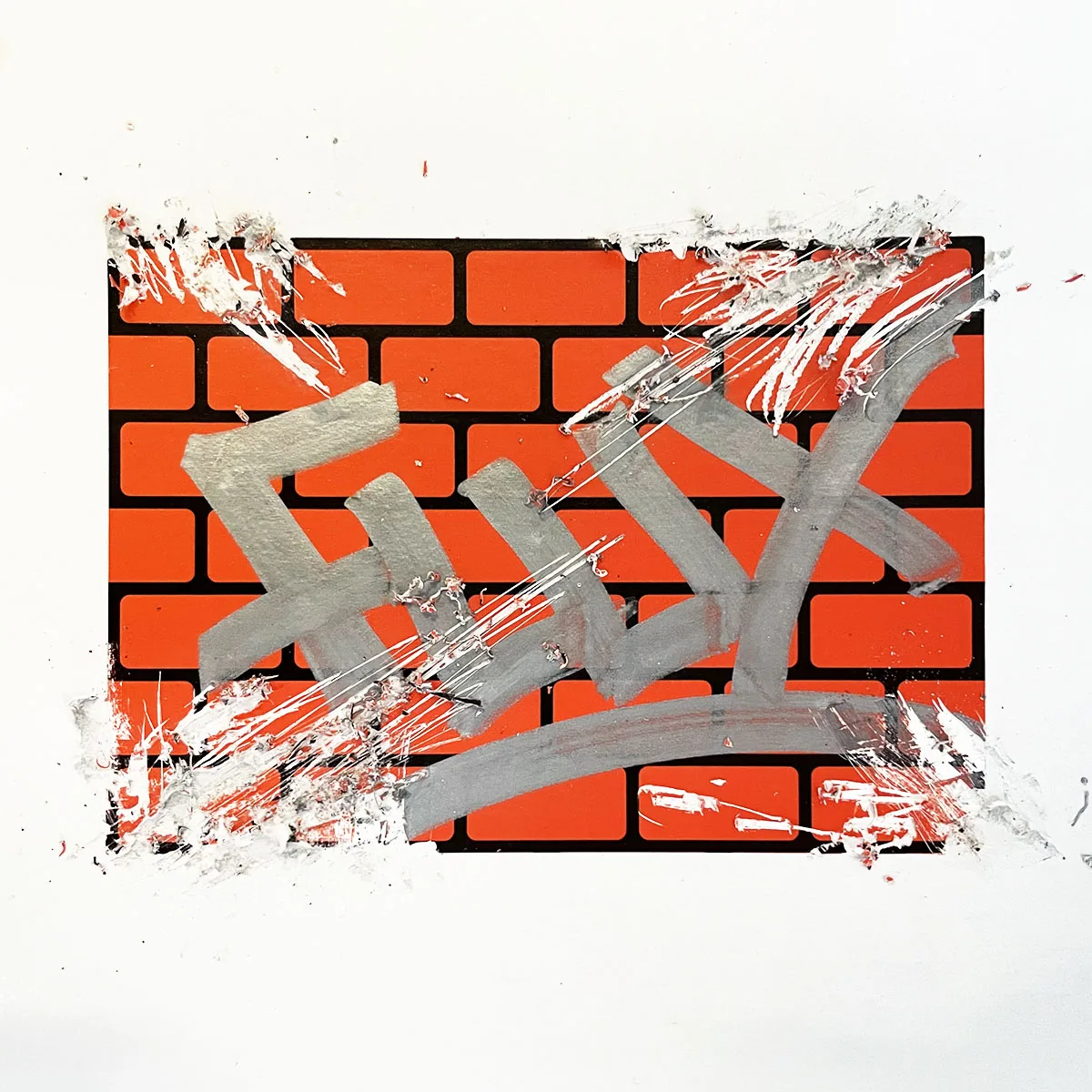 Стікер FLUX Eggshell Stickers Bricks Orange 1 шт - Зображення 2