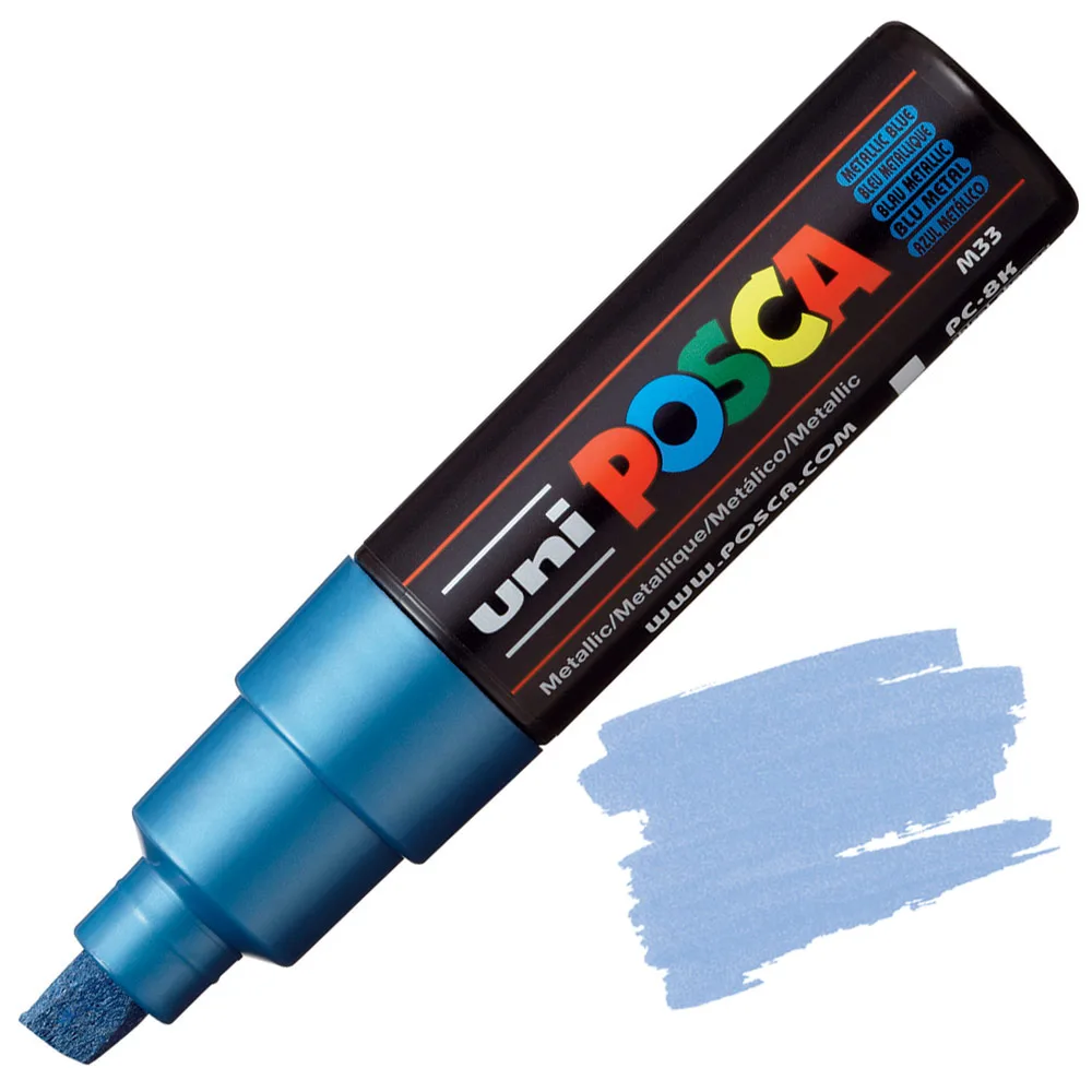 Маркер Акриловий Uni Posca PC-8K Chisel Metallic — изображение 6