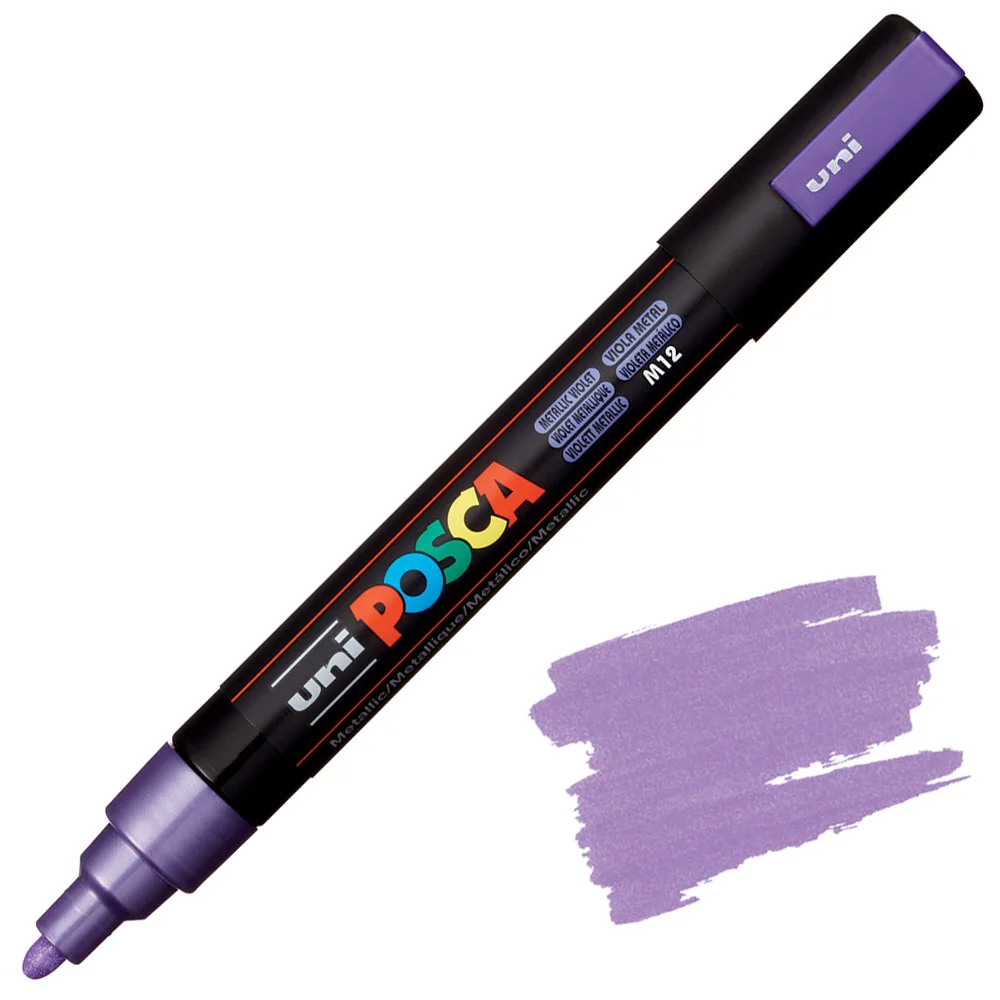 Маркер Акриловий Uni Posca Markers PC-5M Metallic - Зображення 5