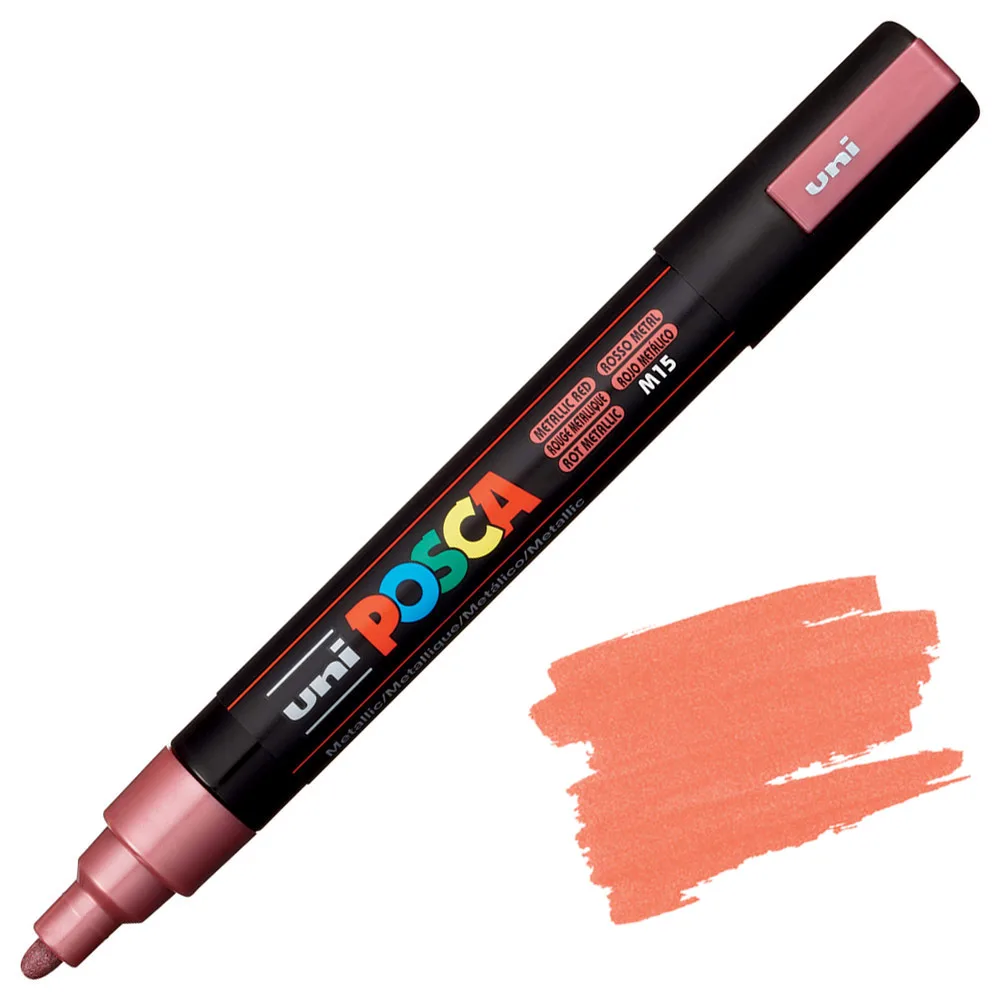 Маркер Акриловий Uni Posca Markers PC-5M Metallic - Зображення 3