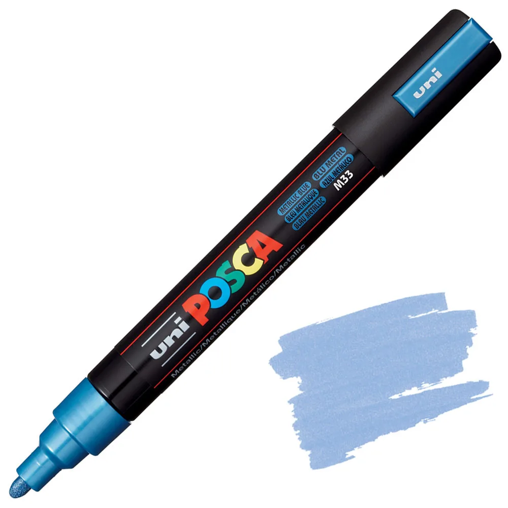 Маркер Акриловий Uni Posca Markers PC-5M Metallic - Зображення 2