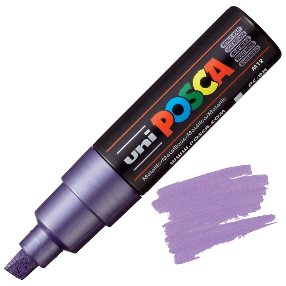 Маркер Акриловий Uni Posca PC-8K Chisel Metallic — изображение 3
