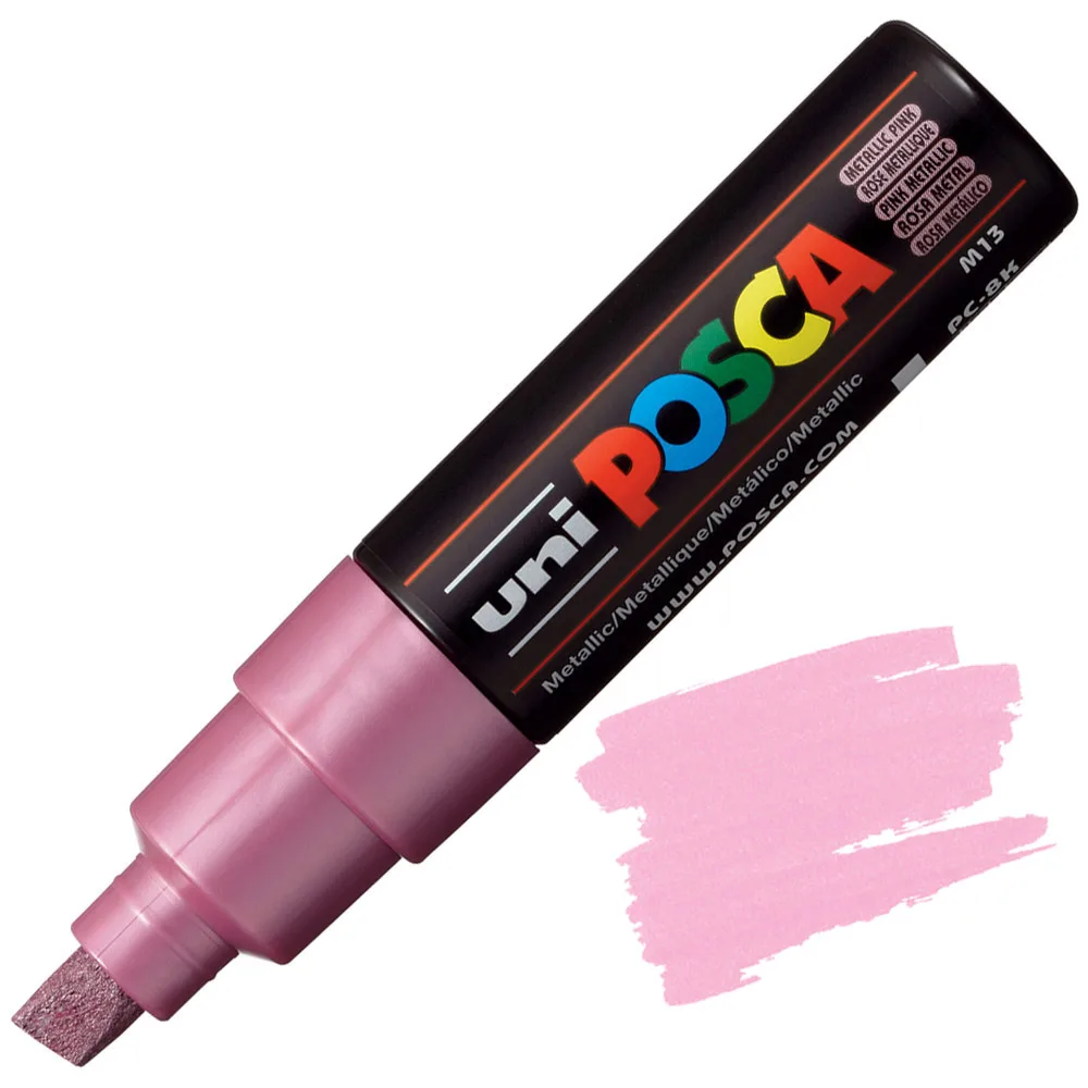 Маркер Акриловий Uni Posca PC-8K Chisel Metallic — изображение 4