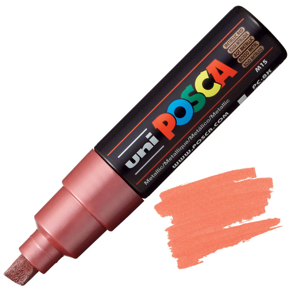 Маркер Акриловий Uni Posca PC-8K Chisel Metallic — изображение 5