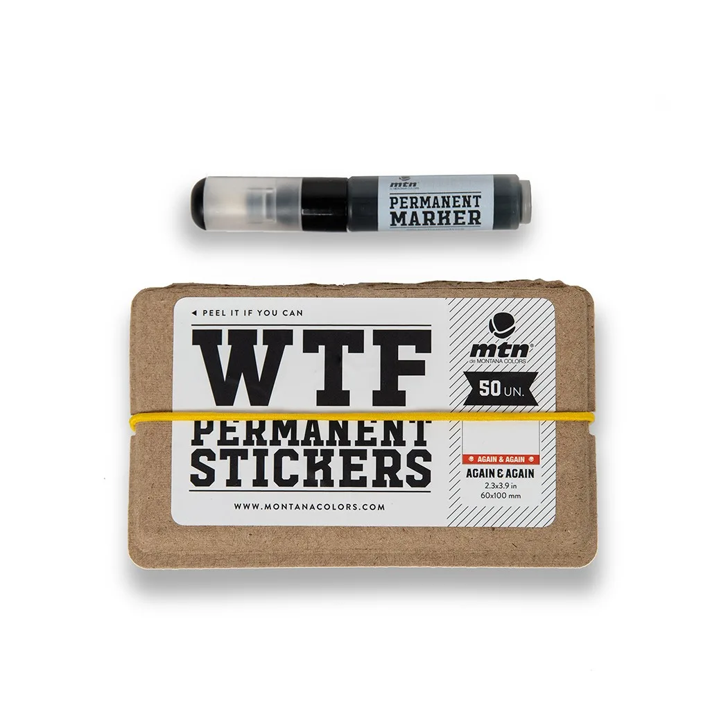 Стікери MTN WTF Permanent Stickers: Again & Again