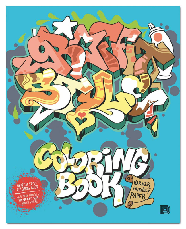 Раскраска Graffiti Style Coloring Book