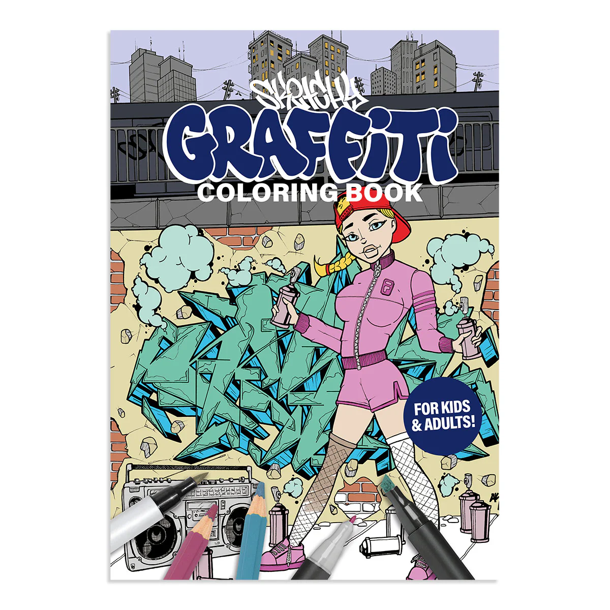 Раскраска Sketchy Graffiti Coloring Book