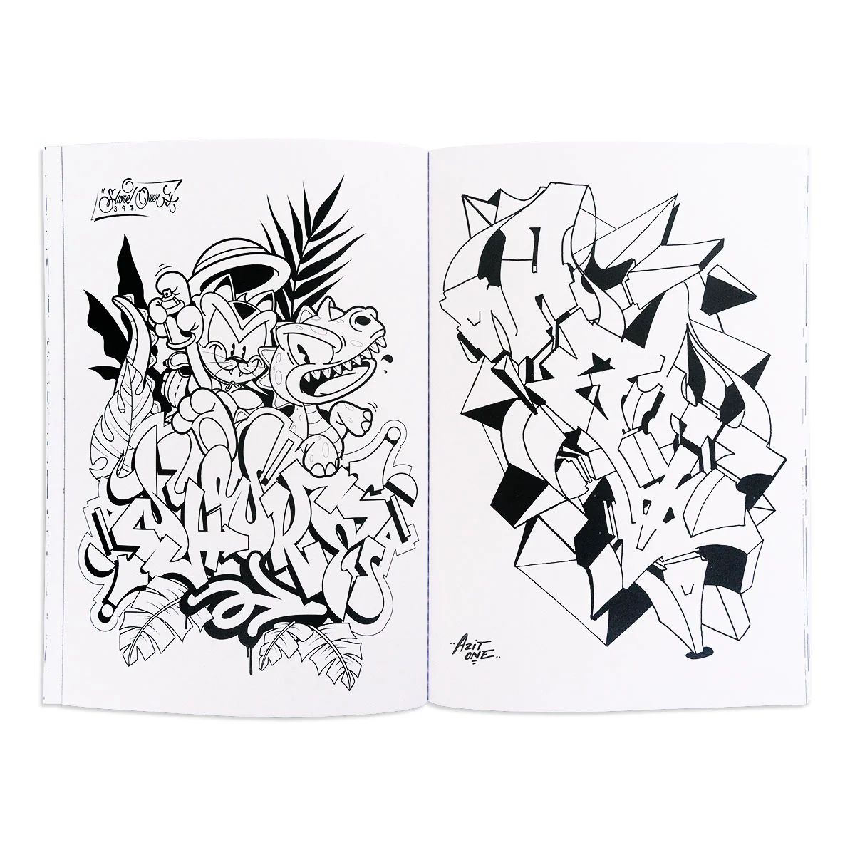 Розмальовка Sketchy Graffiti Coloring Book — изображение 3