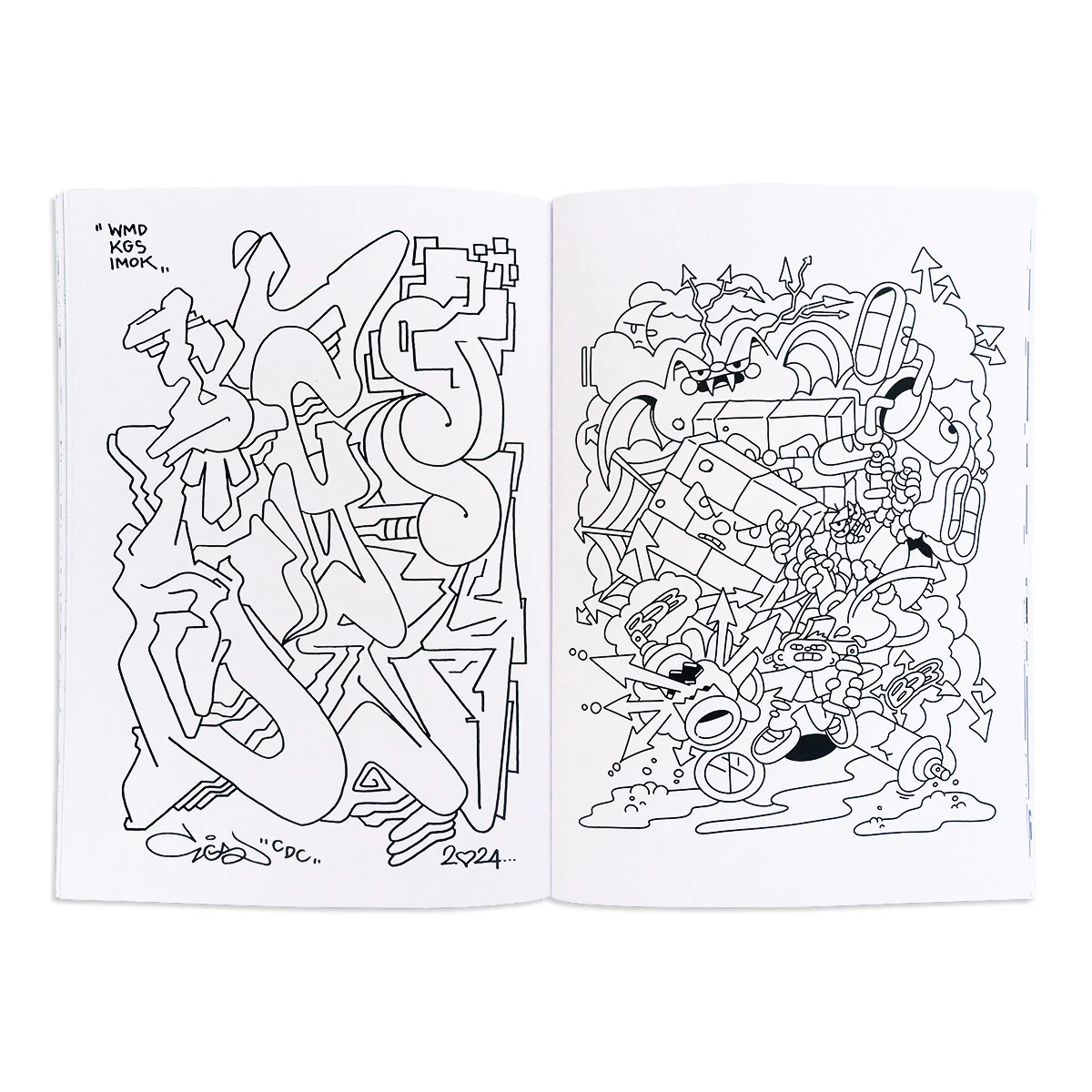 Розмальовка Sketchy Graffiti Coloring Book — изображение 4