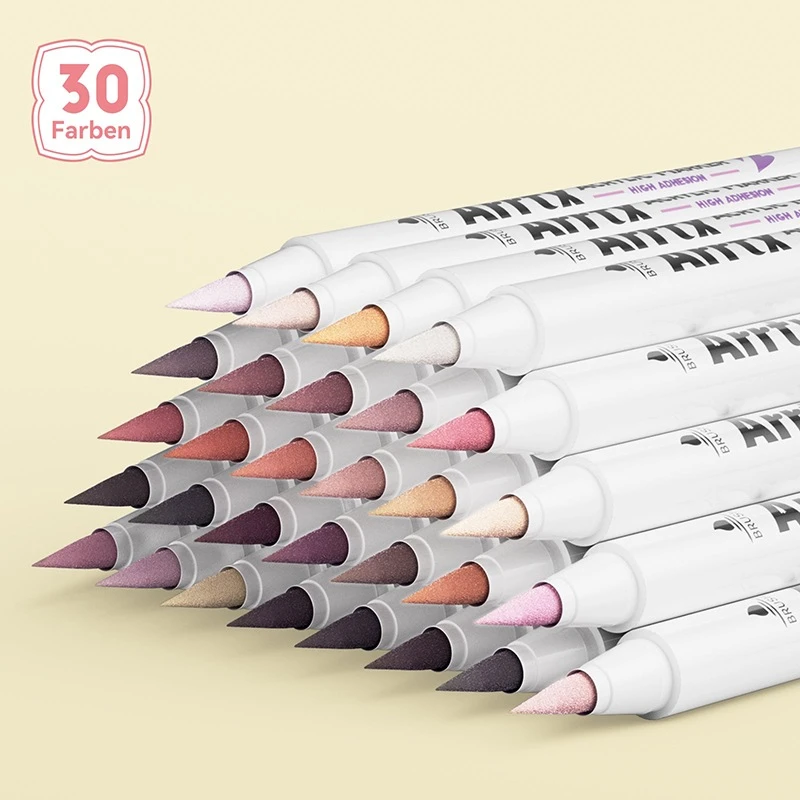 Набір Акрилових Маркерів Arrtx 30c (Brush Tip) Відтінки шкіри 30шт — изображение 2