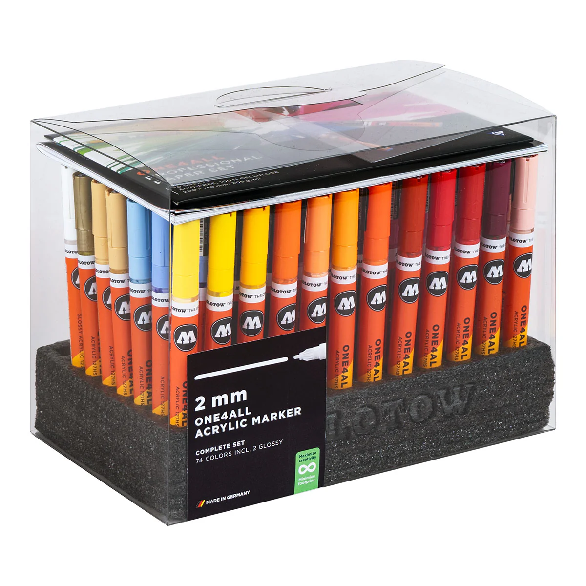 Набір Акрилових Маркерів Molotow ONE4ALL 127HS Display 74 Set Complete (74 шт)