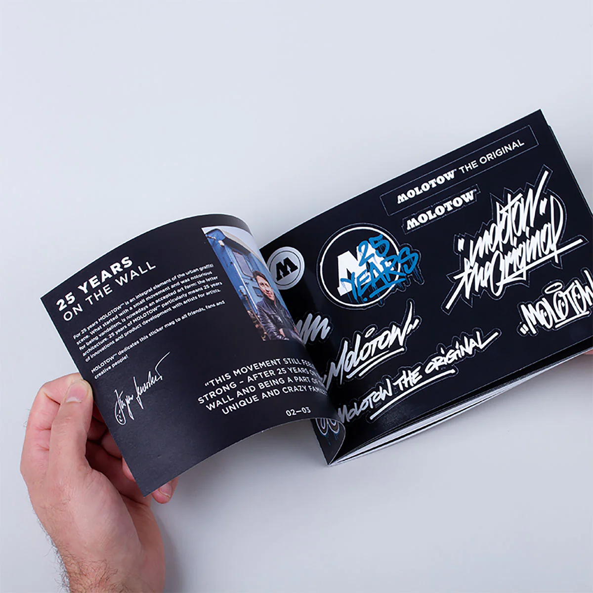 Альбом зі стікерами: Стікербук Molotow Stickermag 25 Years Edition by Brainfart А5 — изображение 5