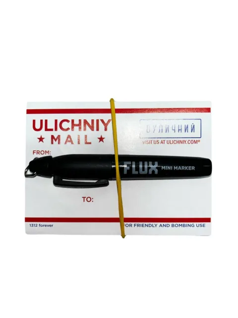 Набор стикеров Ulichniy Mail (100шт) + Маркер Flux
